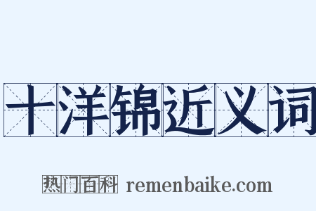 十洋锦近义词是什么意思的图片